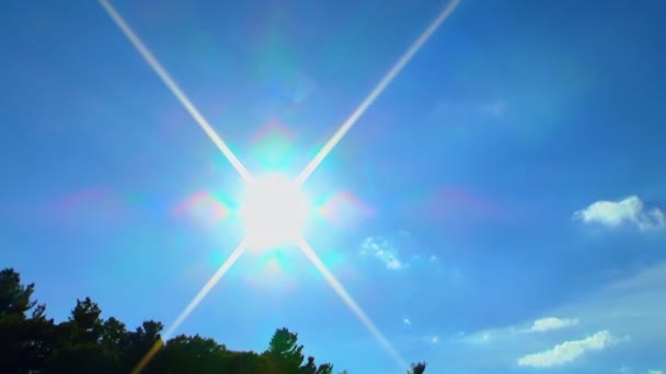 Chiesa armena apostolica croce cielo pietra, estate, sole, simboli — Video Stock