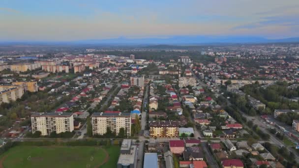 Panorama miasta Użgorod, Zakarpacie, Ukraina — Wideo stockowe