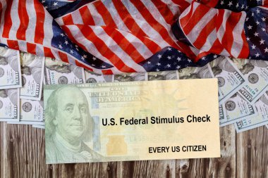 Amerikan bayrağı Küresel Salgın Covid 19 Senato uyarma anlaşmasına bireysel kontroller virüs ekonomik canlandırma planı ABD dolar nakit banknotunu da içeriyor