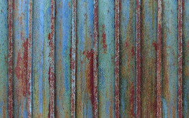 Kalıplı yüzey, eski metal pas.