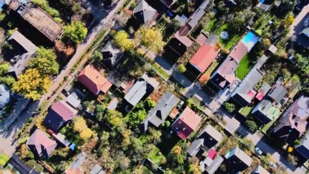 Uzhhorod aerial view, famous residencial district urban Transcarpathia, Ukraine Europe — Stock Video