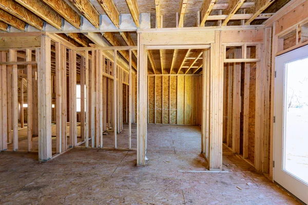 American Residential Frame House Construction Home Interior Home — Stock Photo, Image