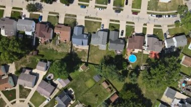 NJ USA yüksekliğinden panorama 'dan uyku alanı görüntüsü
