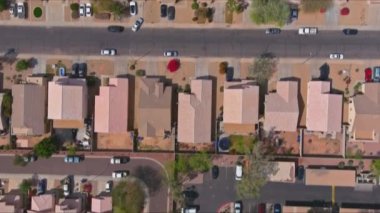 Eyalet başkenti Phoenix Arizona yakınlarındaki Avondale kasabası havacılık manzaralı çöl.
