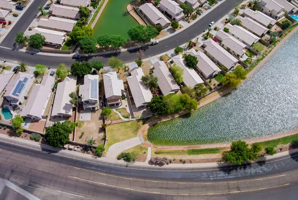 Nära Phoenix Arizona Avondale Staden Antenn Panorama Utsikt Över Bostadshus — Stockfoto