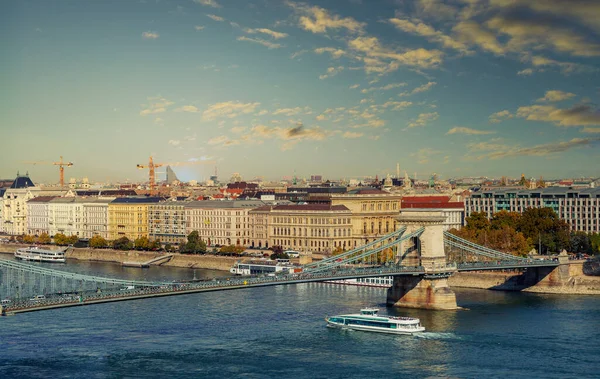 Utsikt Över Stephen Hustaken Den Historiska Gamla Staden Budapest Ungern — Stockfoto