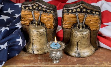 Askeri Amerika için Bayram Anma Günü 'nü Candle anısına ve Amerikan Bayrağı Çanı' nı unutmayın.