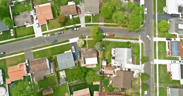 Veduta aerea dei quartieri residenziali a Bensalem bellissimo paesaggio urbano della città la Pennsylvania IT — Video Stock