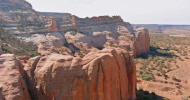 Sedona Çölündeki Arizona Kanyonu 'ndaki Katedral Kayası' nda hava manzarası