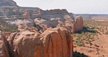 Sedona Çölündeki Arizona Kanyonu 'ndaki Katedral Kayası' nda hava manzarası