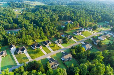 Manzara Kaynayan Springs kasabası Güney Carolina 'da manzaralı küçük Amerikan kasabasının uyuma alanı.