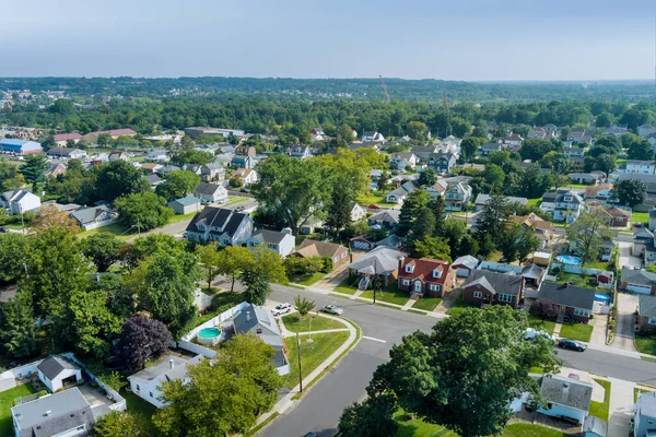 Luchtfoto Uitzicht Moderne Woonwijk Amerikaanse Stad Woonwijk Sayreville Verenigde Staten — Stockfoto