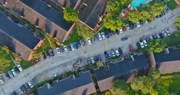 Houston, Texas vista aerea sopra il sole del mattino sul lato ovest della città — Video Stock