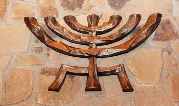 Giudaismo ebraico cultura vacanza torah tova menora — Foto Stock