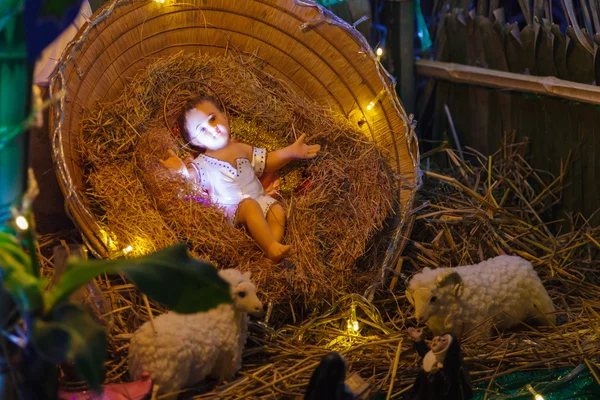 Estátua de Jesus no Natal . Imagem De Stock