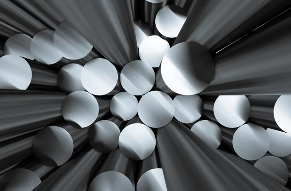 Abstract cylindrical metal. — Stock Photo, Image