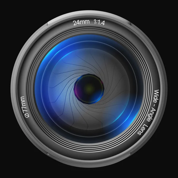 24mm lens in front. — Stock Photo, Image