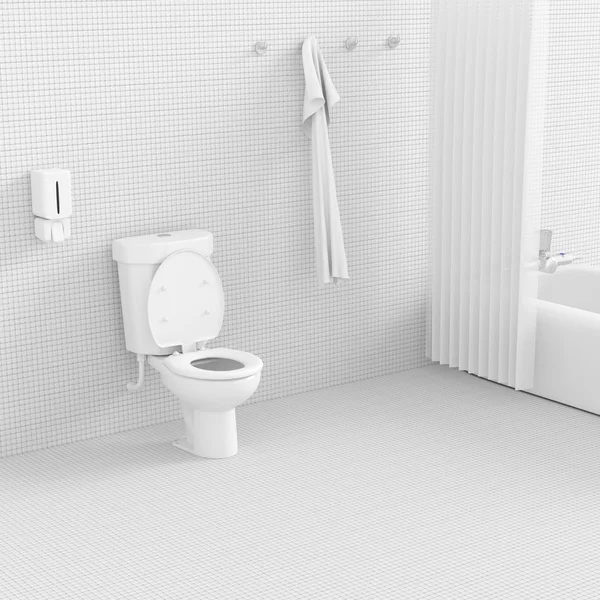 3d toilet. — Stock Photo, Image