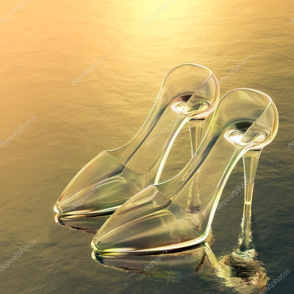 Glass Slipper Sapato De Cristal Comprar Cinderella Lámpara De Mesa De  Zapatilla De Cristal La, image size:1024x1024