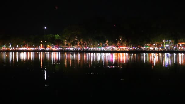 Markets night in Chanthaburi — Stock Video