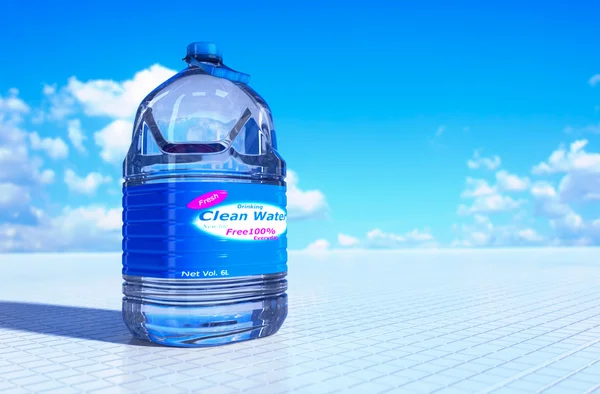6 litrová láhev vody. — Stock fotografie