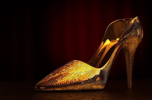 Woman glass shoe — Stock Photo, Image