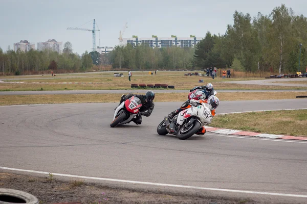 MINSK, BELARUS - The 6-leg of The Open Championship of the Republic of Belarus on road-racing. — Stock Photo, Image