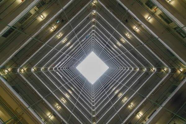 Openbaar huis van vierkant op Hong Kong Stockfoto