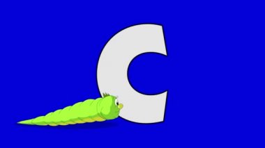 C harfi ve Caterpillar (ön plan)