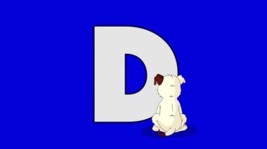 D harfi ve köpek (ön plan)