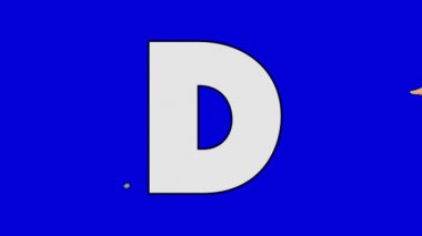 D harfi ve ördek (arka plan)
