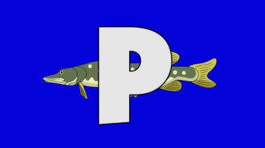 P harfi ve Pike (arka plan)