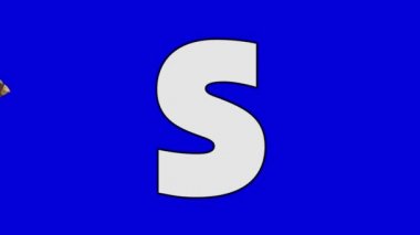 S harfi ve serçe (ön plan)