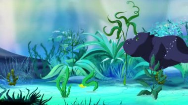 Küçük su aygırı sualtı  