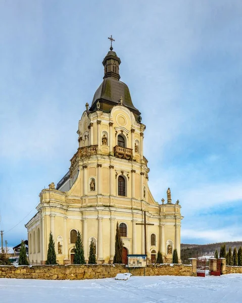 Mykulyntsi Ucrania 2020 Iglesia Trinidad Barroca Del Siglo Xviii Pueblo — Foto de Stock
