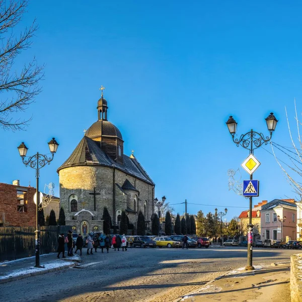 Kamianets Podilskyi Oekraïne 2020 Drie Eenheid Kerk Kamianets Podilskyi Historische — Stockfoto