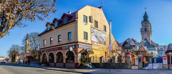 Kamianets Podilskyi Ukraina 2020 Kamianets Podilskyi Gamla Stan Början Soliga — Stockfoto