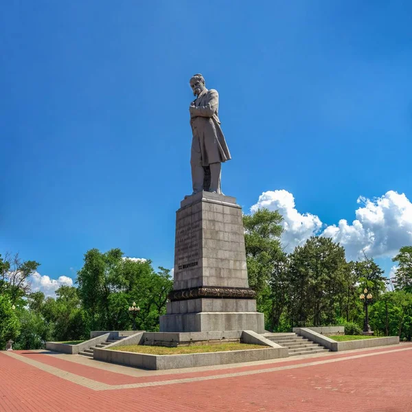 Dnipro Oekraïne 2020 Monument Voor Taras Shevchenko Klooster Eiland Dnipro — Stockfoto