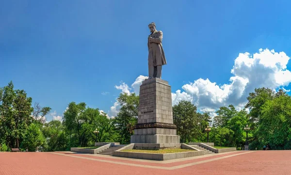 Dnipro Oekraïne 2020 Monument Voor Taras Shevchenko Klooster Eiland Dnipro — Stockfoto