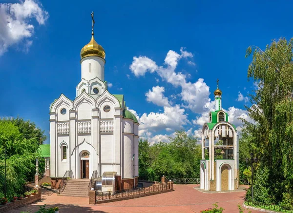 Dnipro Ucrania 2020 Iglesia San Nicolás Isla Del Monasterio Dnipro — Foto de Stock