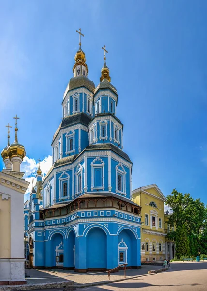 Kharkiv Ukraine 2020 Holy Protection Cathedral Kharkiv Ukraine Sunny Summer — Stock Photo, Image