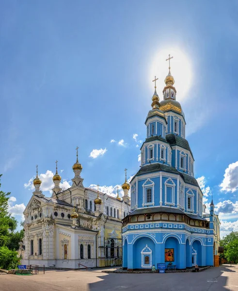 Kharkiv Ukraine 2020 Holy Protection Cathedral Kharkiv Ukraine Sunny Summer — Stock Photo, Image