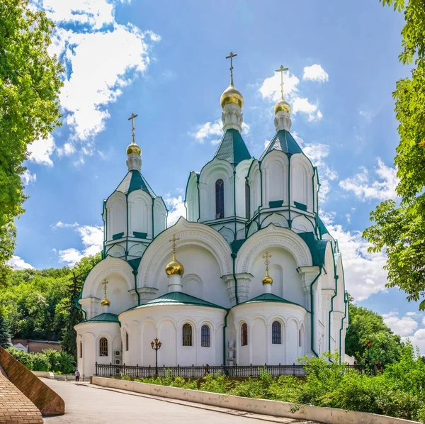Svyatogorsk Ucrânia 2020 Catedral Assunção Território Lavra Svyatogorsk Ucrânia Dia — Fotografia de Stock