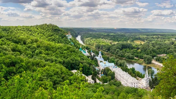 Swjatogorsk Ukraine 2020 Blick Von Oben Auf Die Heilige Berglava — Stockfoto