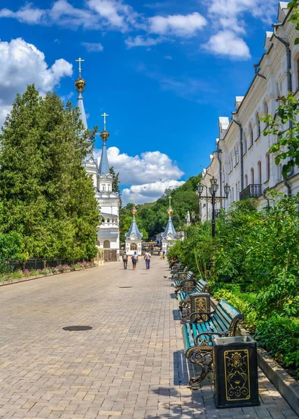 Svyatogorsk Ucrânia 2020 Hotel Território Lavra Svyatogorsk Ucrânia Dia Ensolarado — Fotografia de Stock