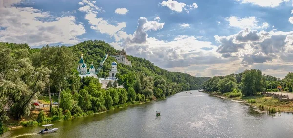 Svyatogorsk Ucrânia 2020 Rio Donets Seversky Perto Svyatogorsk Lavra Sviatohirsk — Fotografia de Stock