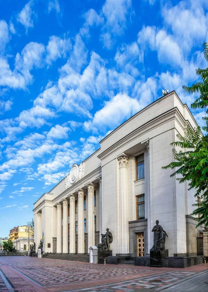Kijev Ukrajna 2020 Ukrajna Legfelsőbb Tanácsa Vagy Verkhovna Rada Kijevben — Stock Fotó