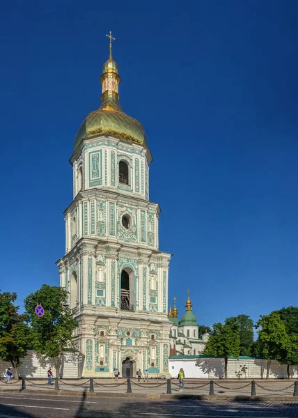 Kiev Ucrania 2020 Catedral Santa Sofía Plaza Santa Sofía Kiev — Foto de Stock