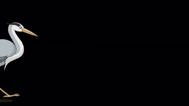 Ірон Ходить Пішки Анімовані Петлі Ручної Роботи Ізольовані Допомогою Альфа — стокове відео