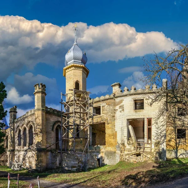 Ukrayna Nın Odessa Bölgesindeki Petrovka Köyündeki Kuris Malikanesi Kuris Şatosu — Stok fotoğraf